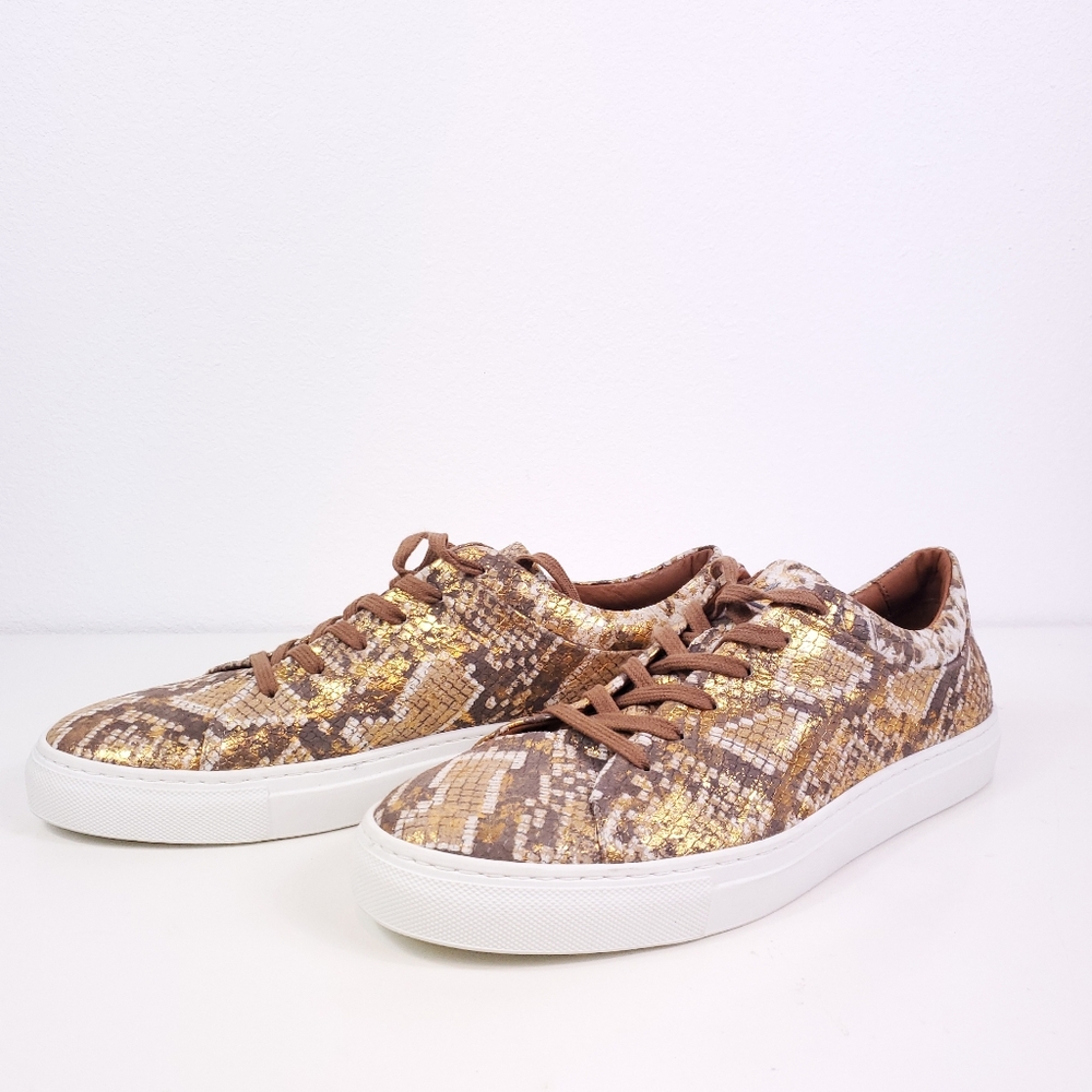 AQUATALIA Metallic Avery Waterproof Leather Sneaker - Picture 6 of 7